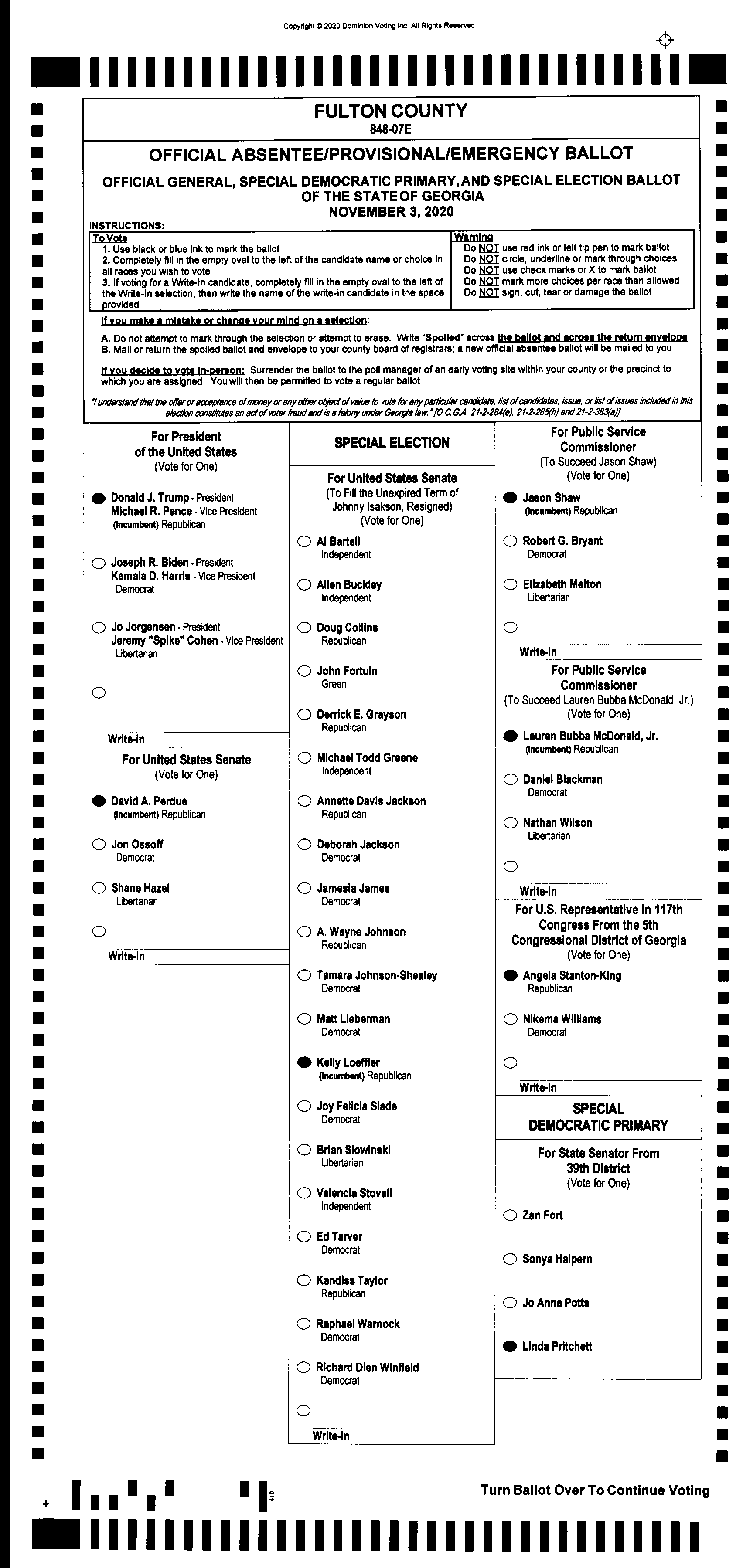 Doubled Ballot